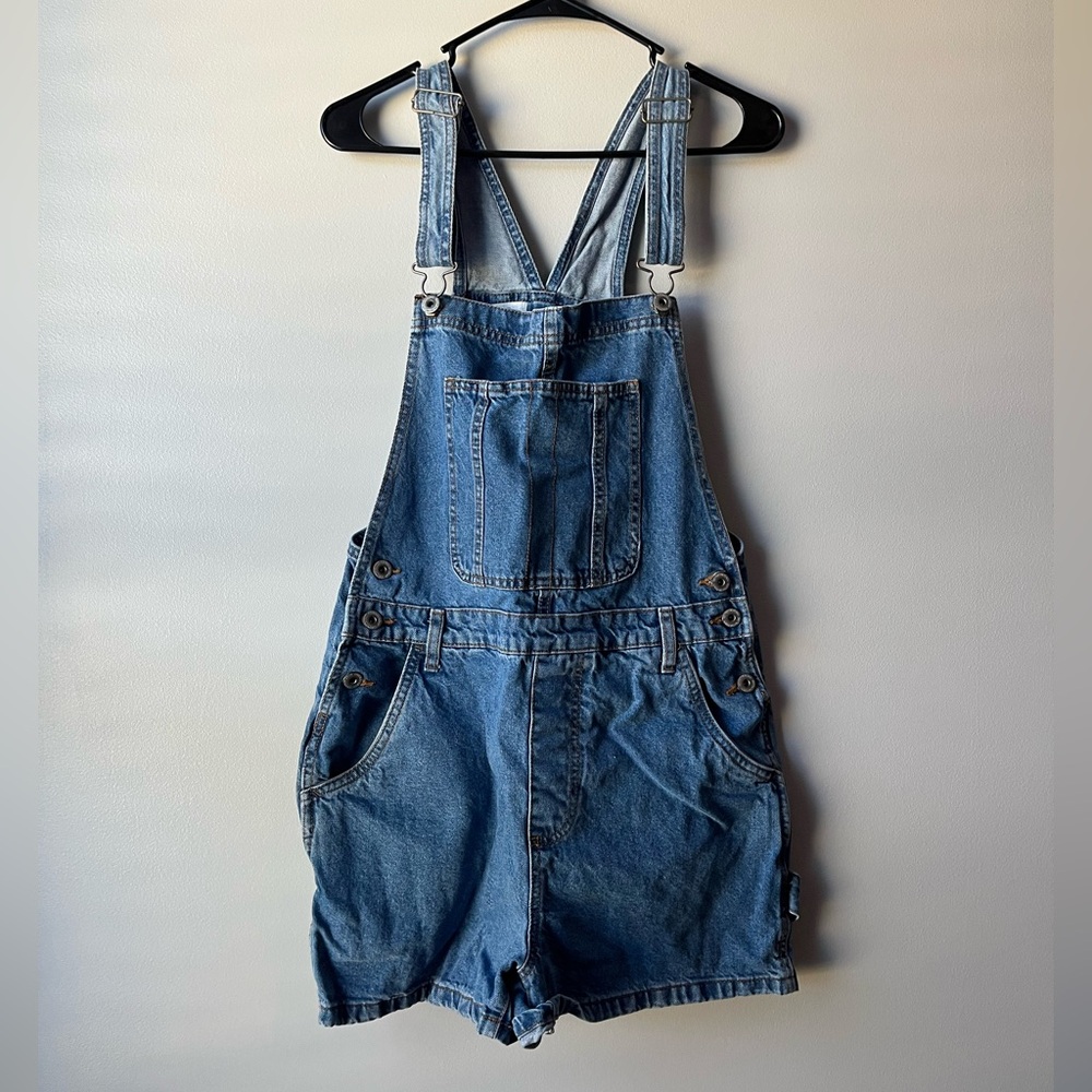 Cotton On blue denim utility overalls